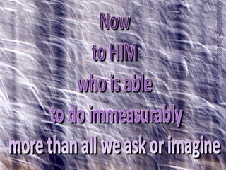 Ephesians 3:20 To Him Who is Able (purple)